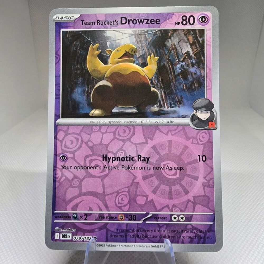 Team rocket's drowzee reverse 79 pokemon destined rivalsb